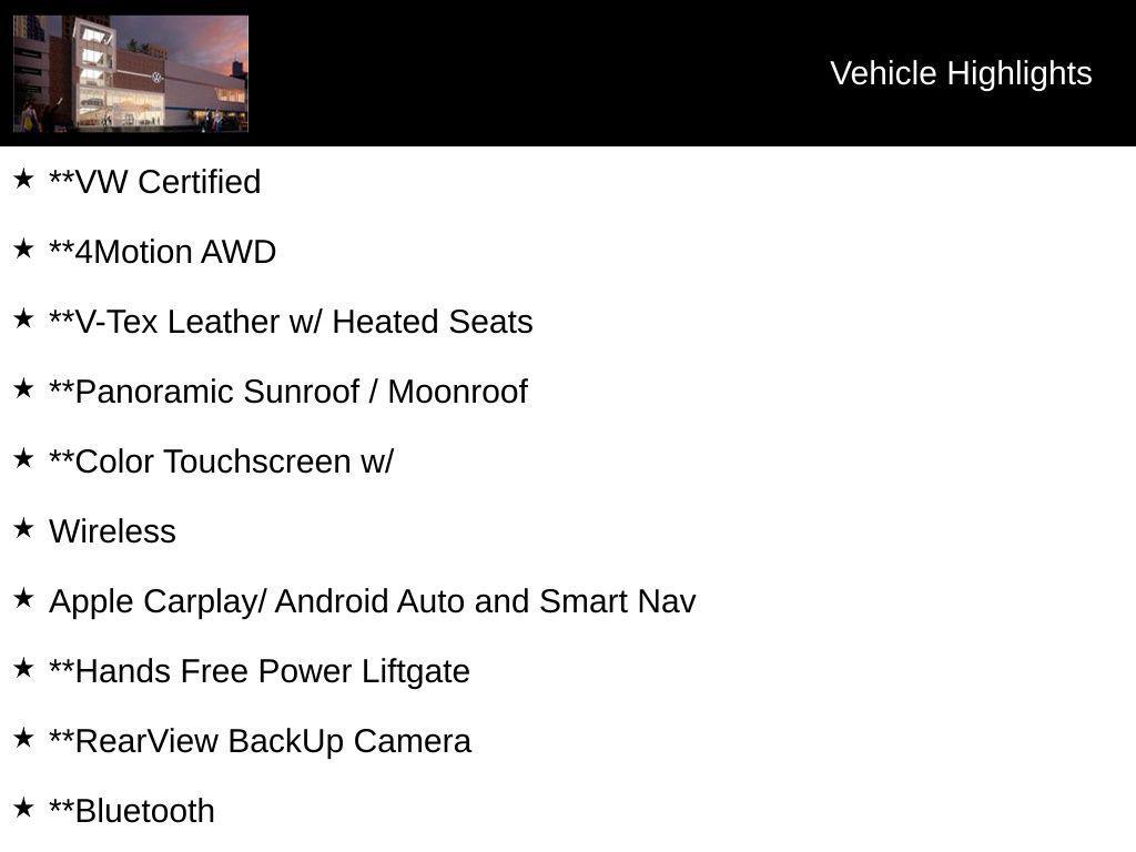 used 2021 Volkswagen Atlas car, priced at $23,000