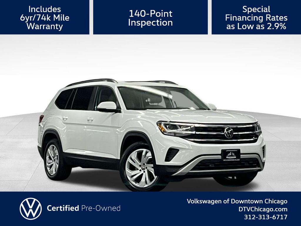 used 2021 Volkswagen Atlas car, priced at $23,000