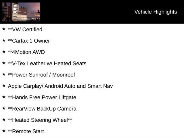used 2024 Volkswagen Atlas car, priced at $37,000