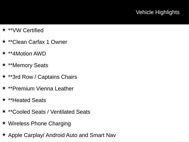 used 2021 Volkswagen Atlas car, priced at $29,500