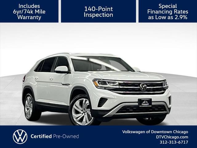 used 2021 Volkswagen Atlas Cross Sport car, priced at $29,000