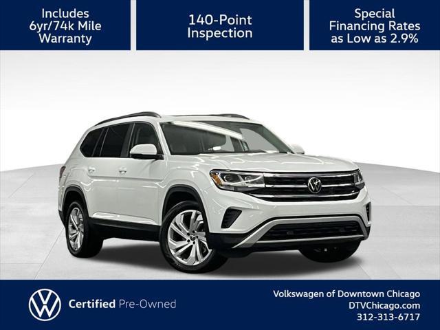 used 2021 Volkswagen Atlas car, priced at $25,500