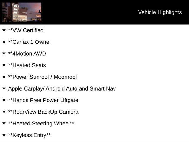 used 2024 Volkswagen Atlas Cross Sport car, priced at $41,400