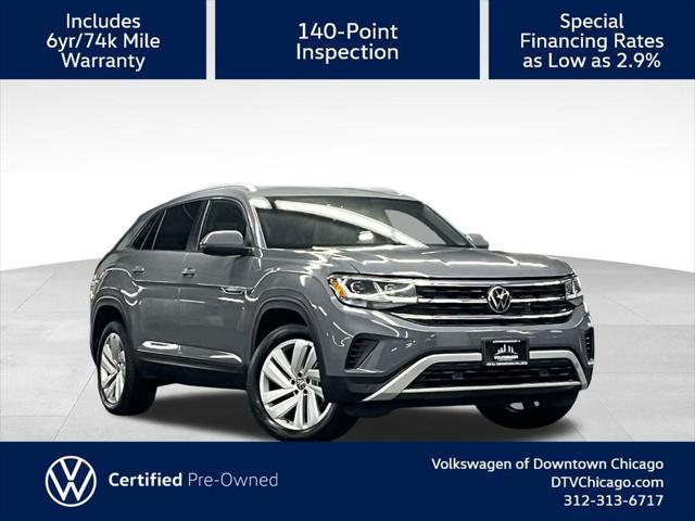 used 2022 Volkswagen Atlas Cross Sport car, priced at $29,000