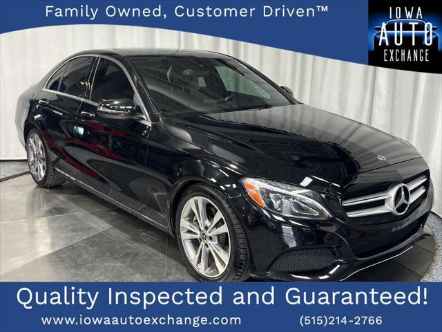 used 2018 Mercedes-Benz C-Class car, priced at $17,941