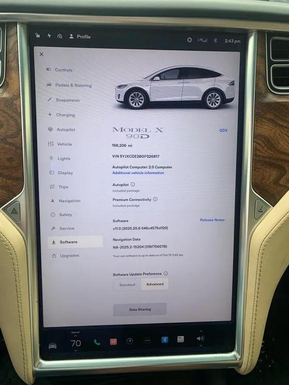 used 2016 Tesla Model X car, priced at $16,995