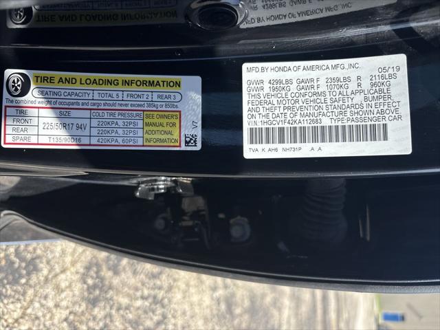 used 2019 Honda Accord car, priced at $18,290