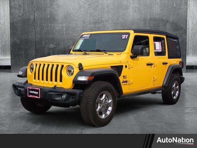 used 2021 Jeep Wrangler Unlimited car, priced at $23,650