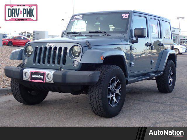 used 2015 Jeep Wrangler Unlimited car, priced at $17,342