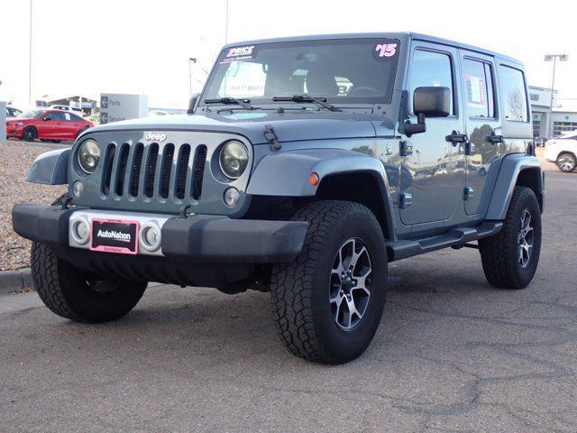 used 2015 Jeep Wrangler Unlimited car, priced at $17,342