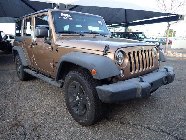 used 2015 Jeep Wrangler Unlimited car, priced at $16,540