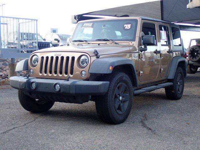 used 2015 Jeep Wrangler Unlimited car, priced at $16,540