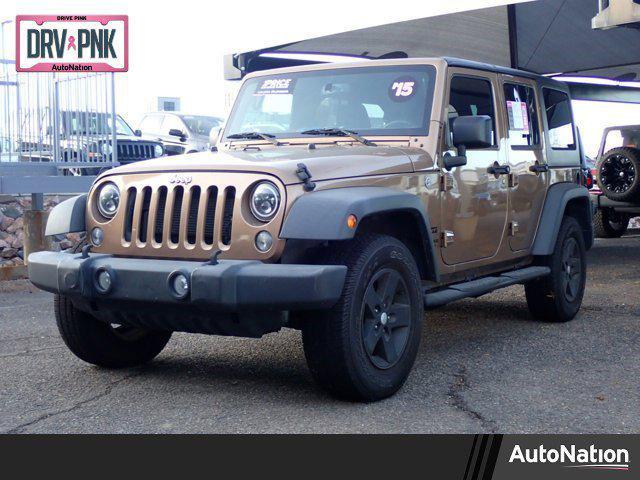 used 2015 Jeep Wrangler Unlimited car, priced at $16,540