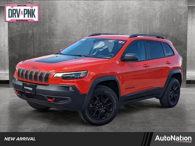 used 2021 Jeep Cherokee car, priced at $26,091