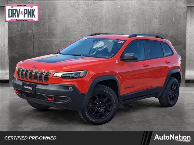 used 2021 Jeep Cherokee car, priced at $25,450