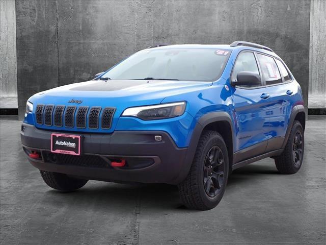 used 2021 Jeep Cherokee car, priced at $21,998