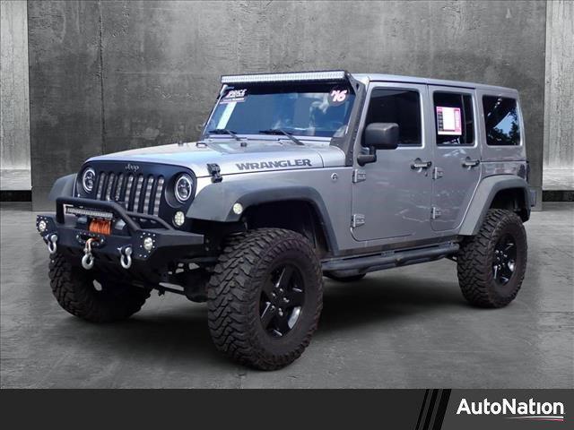 used 2016 Jeep Wrangler Unlimited car, priced at $19,500