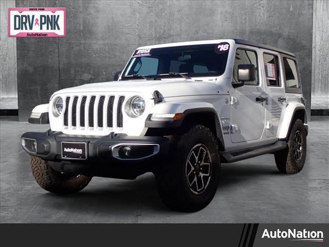 used 2018 Jeep Wrangler Unlimited car, priced at $24,125