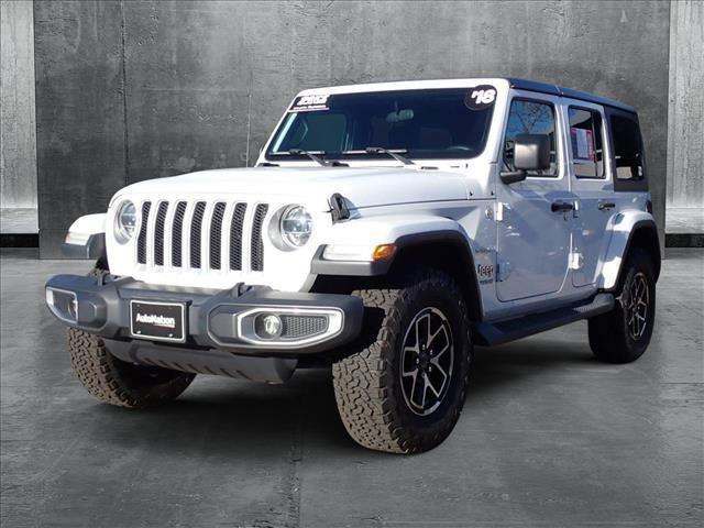 used 2018 Jeep Wrangler Unlimited car, priced at $24,125