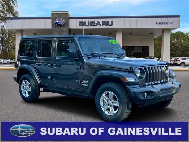 used 2021 Jeep Wrangler Unlimited car, priced at $30,447