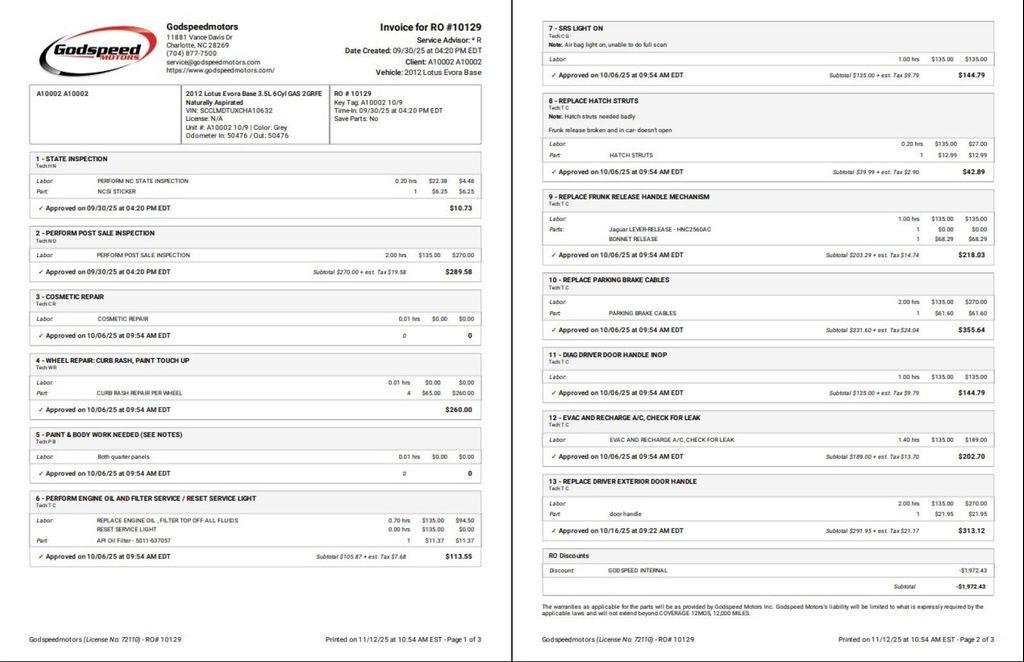 used 2012 Lotus Evora car, priced at $42,995