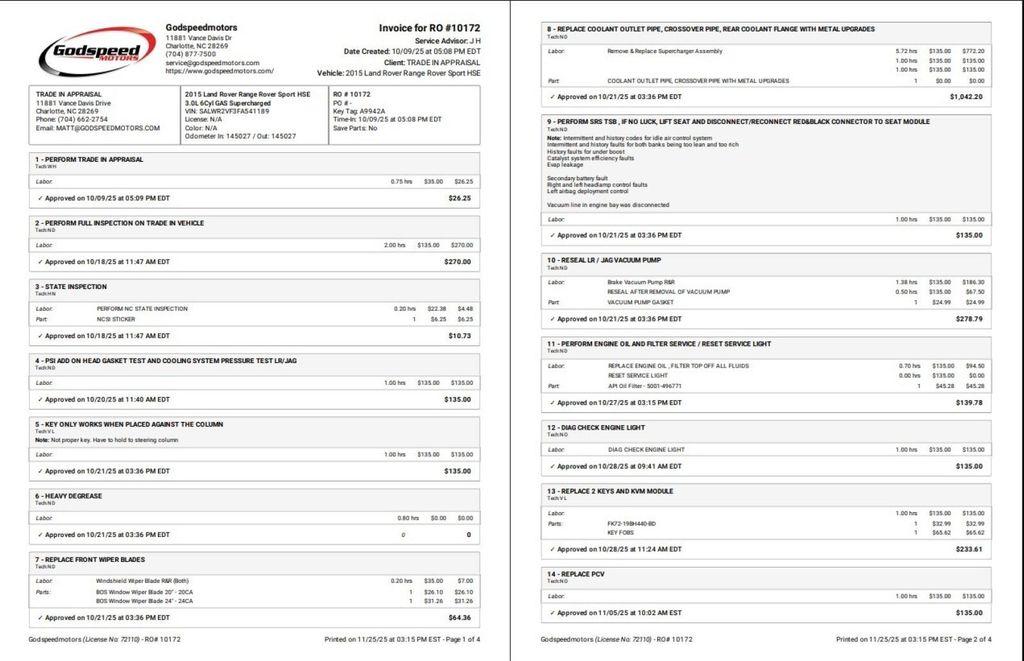 used 2015 Land Rover Range Rover Sport car, priced at $11,495