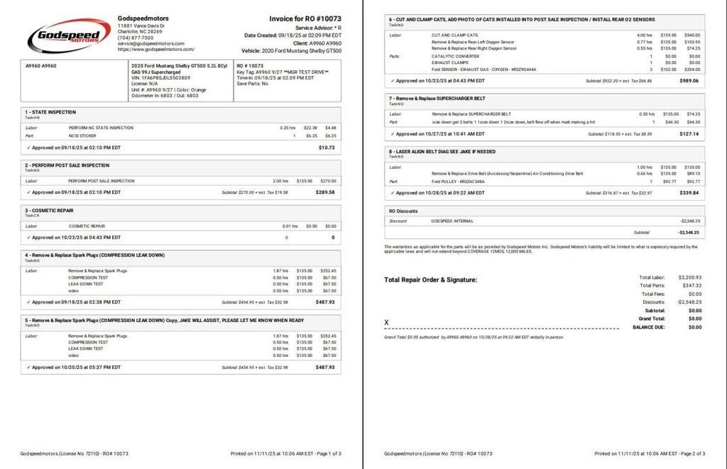 used 2020 Ford Shelby GT500 car, priced at $89,995
