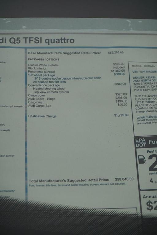 new 2025 Audi Q5 car, priced at $58,040