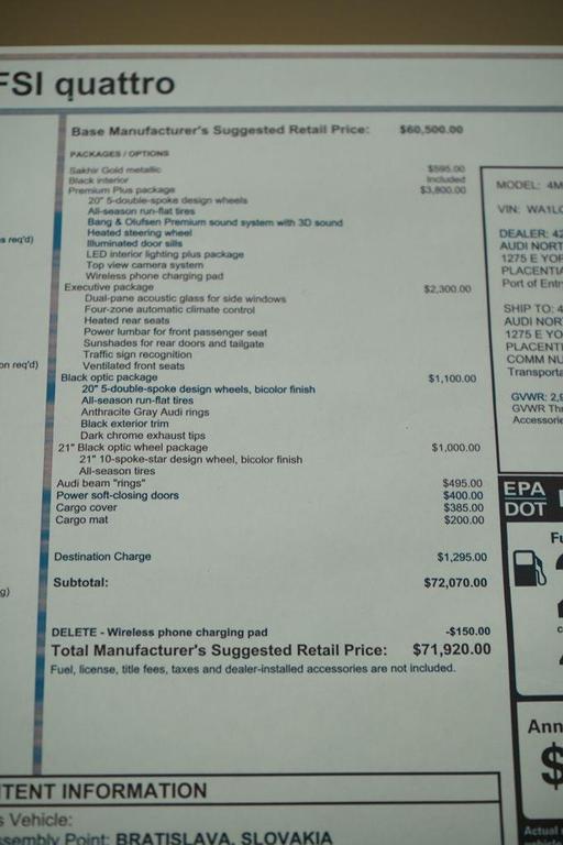 new 2025 Audi Q7 car, priced at $67,995