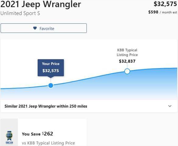 used 2021 Jeep Wrangler Unlimited car, priced at $32,575