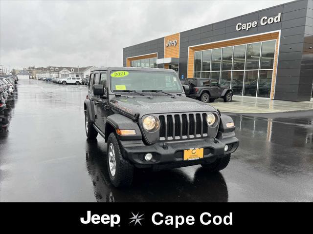 used 2021 Jeep Wrangler Unlimited car, priced at $35,475