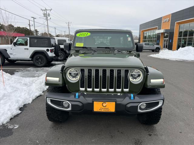 used 2021 Jeep Wrangler Unlimited 4xe car, priced at $33,475