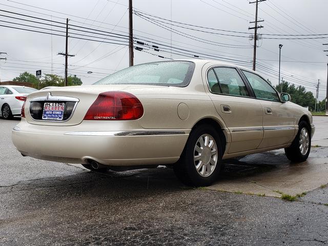 used 2002 Lincoln Continental car, priced at $8,888