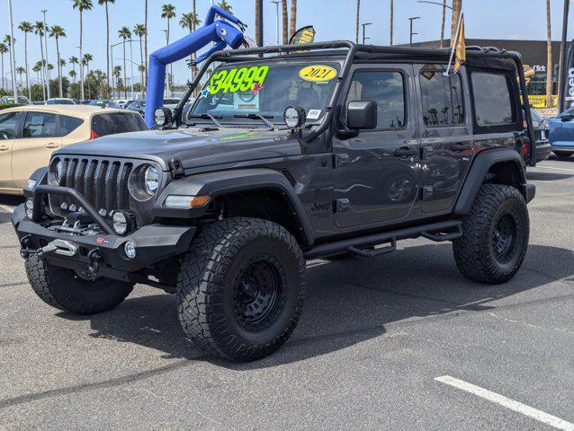 used 2021 Jeep Wrangler Unlimited car, priced at $34,749