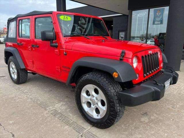 used 2018 Jeep Wrangler JK Unlimited car, priced at $21,495
