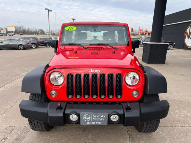 used 2018 Jeep Wrangler JK Unlimited car, priced at $21,495