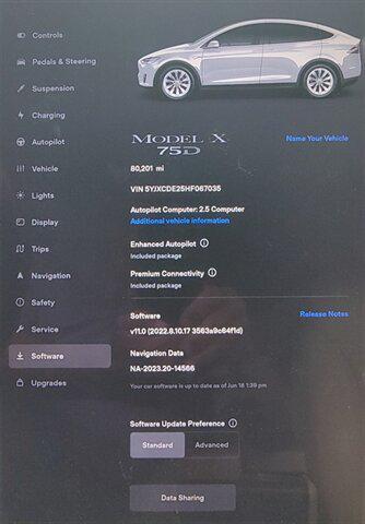 used 2017 Tesla Model X car, priced at $19,999