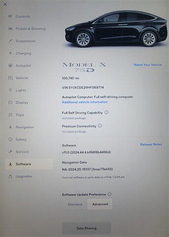 used 2017 Tesla Model X car, priced at $20,999