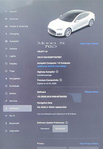used 2015 Tesla Model S car, priced at $11,999