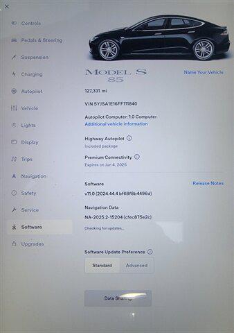 used 2015 Tesla Model S car, priced at $13,999
