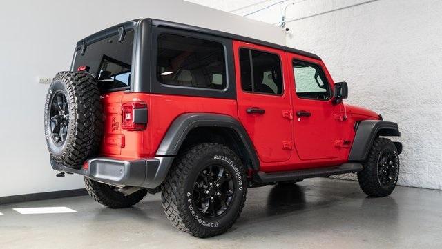 used 2021 Jeep Wrangler Unlimited car, priced at $33,580