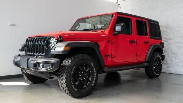 used 2021 Jeep Wrangler Unlimited car, priced at $33,580