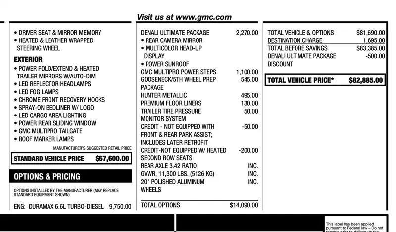 used 2022 GMC Sierra 2500 car, priced at $49,950