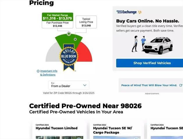 used 2017 Hyundai Tucson car, priced at $9,950