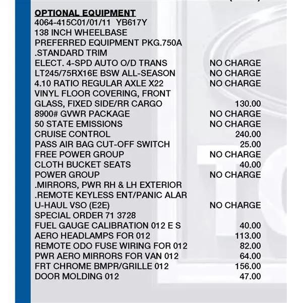 used 2012 Ford E250 car, priced at $7,950