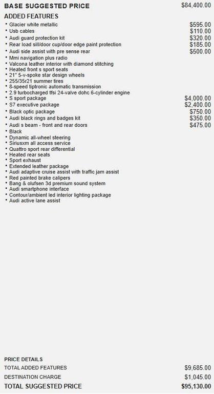 used 2021 Audi S7 car, priced at $65,500