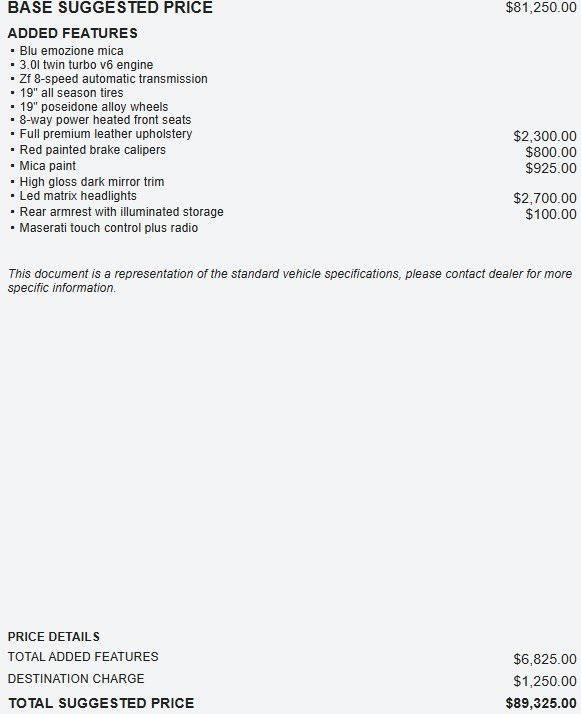 used 2018 Maserati Ghibli car, priced at $29,000