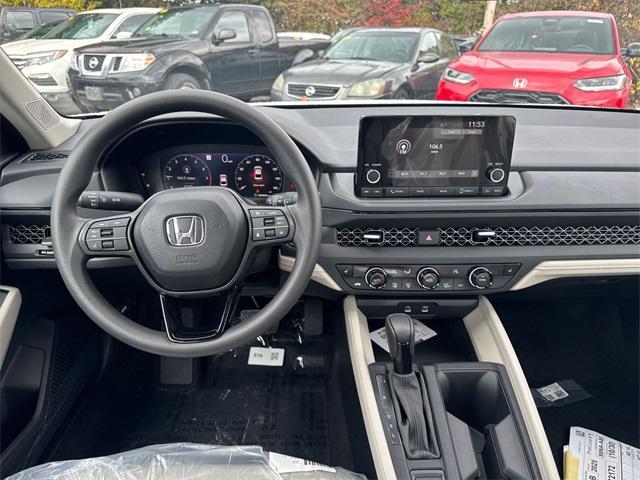 new 2025 Honda Accord car, priced at $30,651