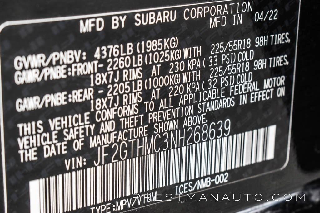 used 2022 Subaru Crosstrek car, priced at $19,398