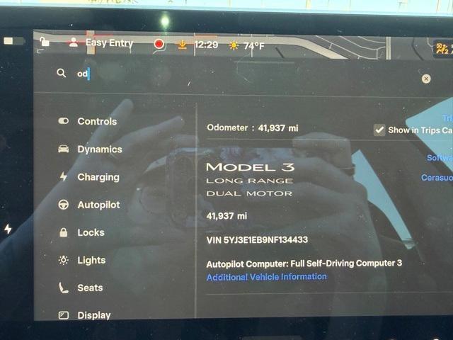 used 2022 Tesla Model 3 car, priced at $26,000